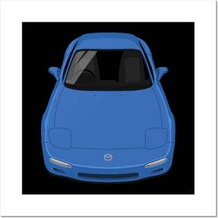 RX-7 3rd gen FD3S - Blue Posters and Art